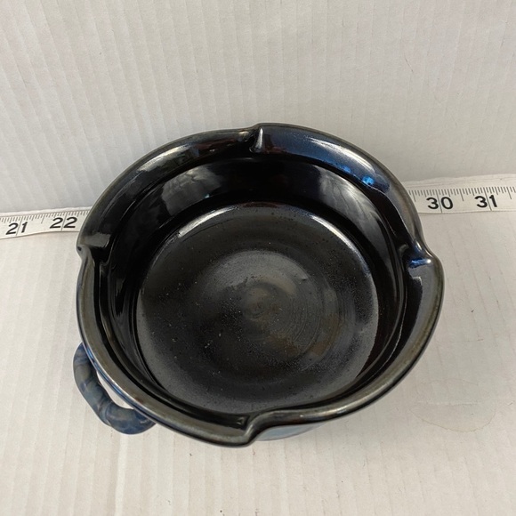 pottery bowl art serving decor ceramic artist signed - Picture 2 of 11